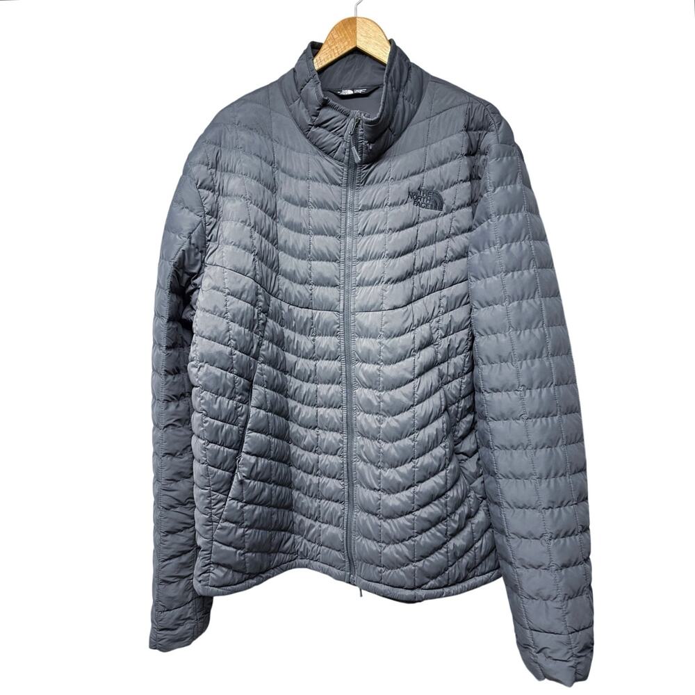 The North Face Stretch ThermoBall Jacket Men’s XL Gray Lightweight Puffer
